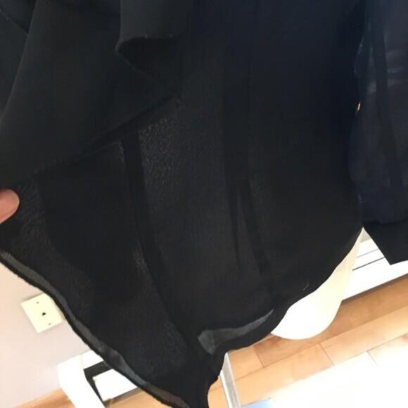 Light semi sheer Sheer blazer jacket - Picture 2 of 9